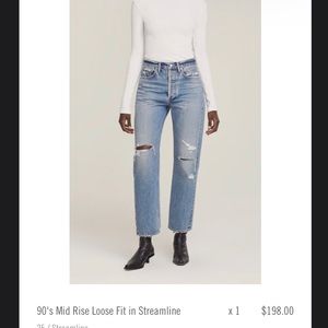 Agolde 90’s Mid Rise Loose fit jeans